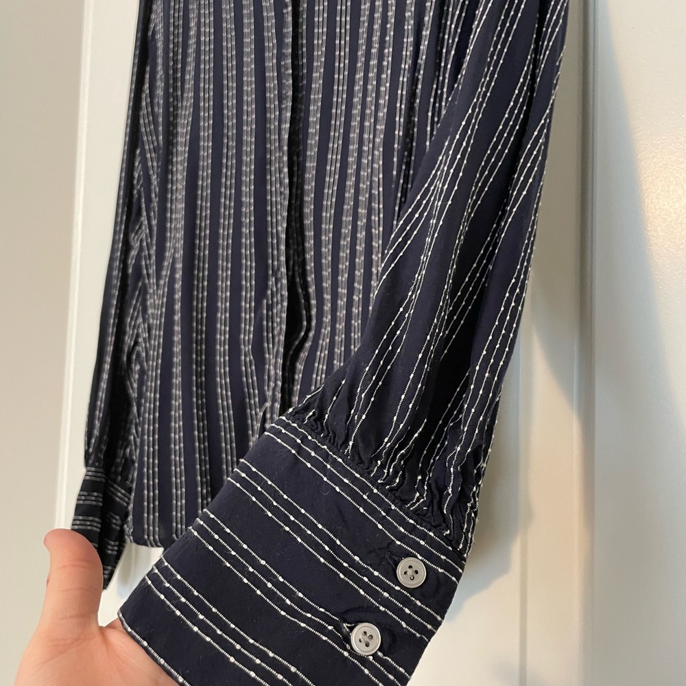 Loft Jacquard Button Down Blouse - image 3